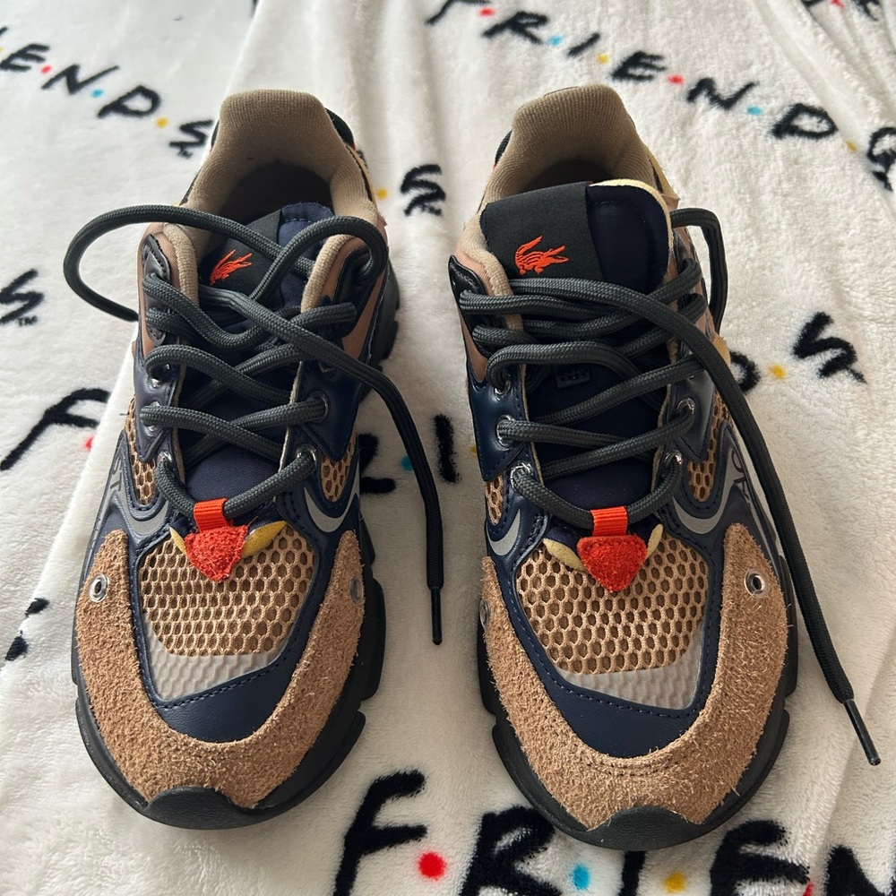 Lacoste womenTan and Navy Sneakers